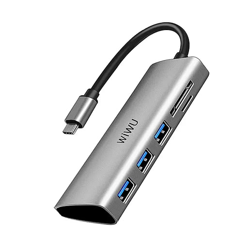 WIWU Converter Alpha 532ST 5 in 1 Laptop USB C Hub WIWU Converter Alpha 532ST 5 in 1 Laptop USB C Hub